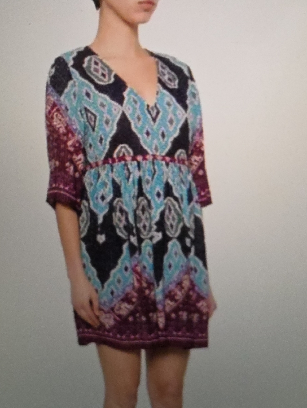BA&SH Maddy Patterned Jacquard Mini Dress Size M $375